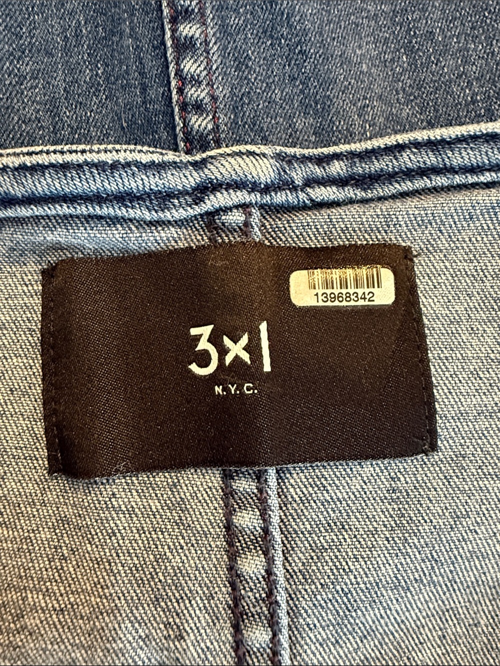 3x1 Denim Shannon Dress Button-Front Jeans Mini Dress Medium Kyla Blue Wash - Picture 13 of 16